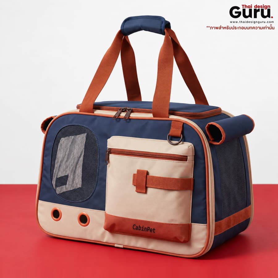 กระเป๋าผ้าใส่สัตว์เลี้ยง พิมพ์ลาย