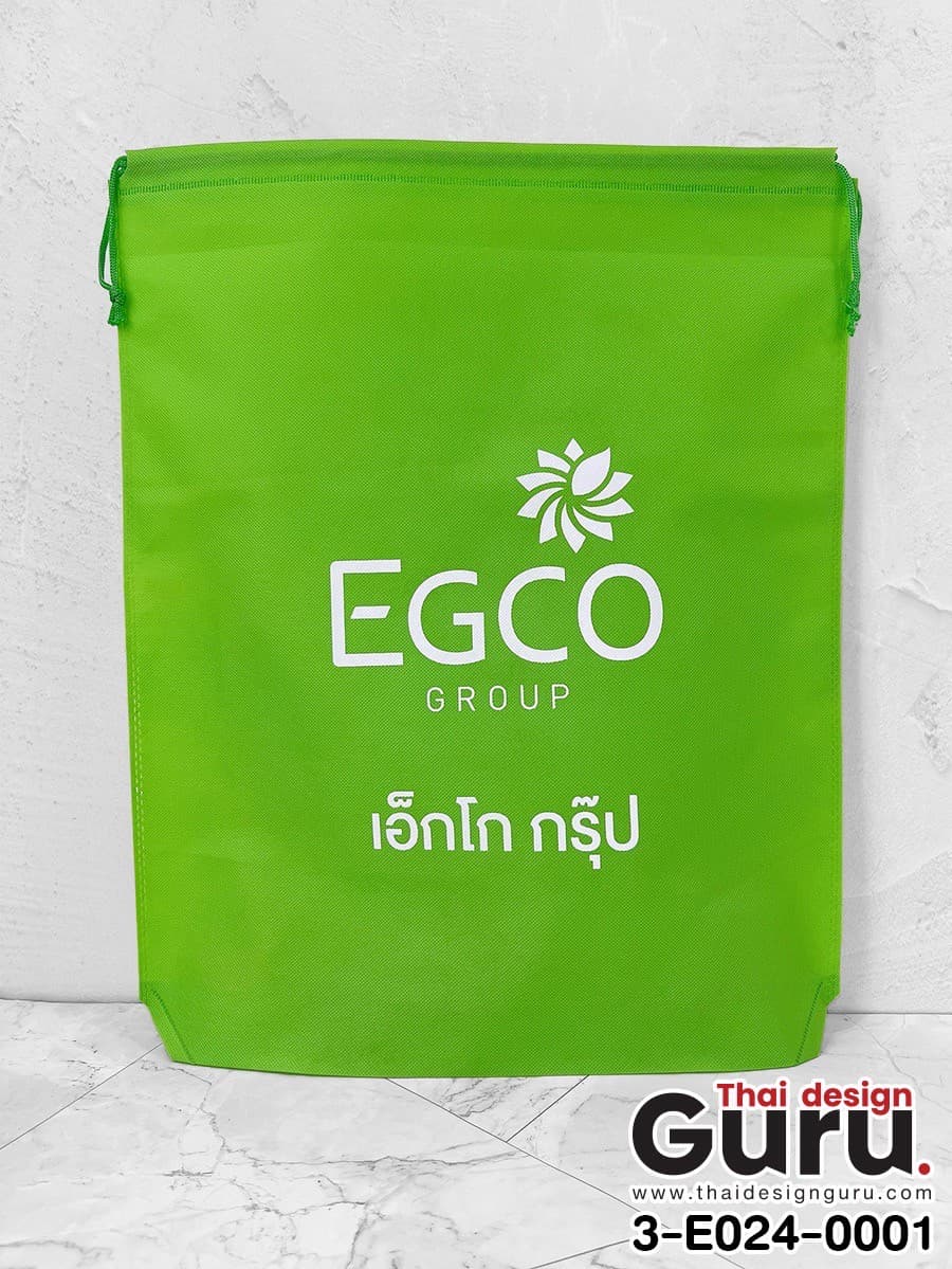 สั่งผลิตถุงผ้าหูรูดสีเขียวอ่อน ถุงผ้าหูรูดสีเขียวอ่อน