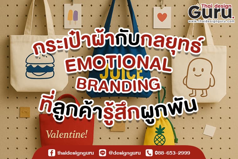 ของแจกโปรโมทแบรนด์ รับทำกระเป๋าผ้าพิมพ์แบรนด์