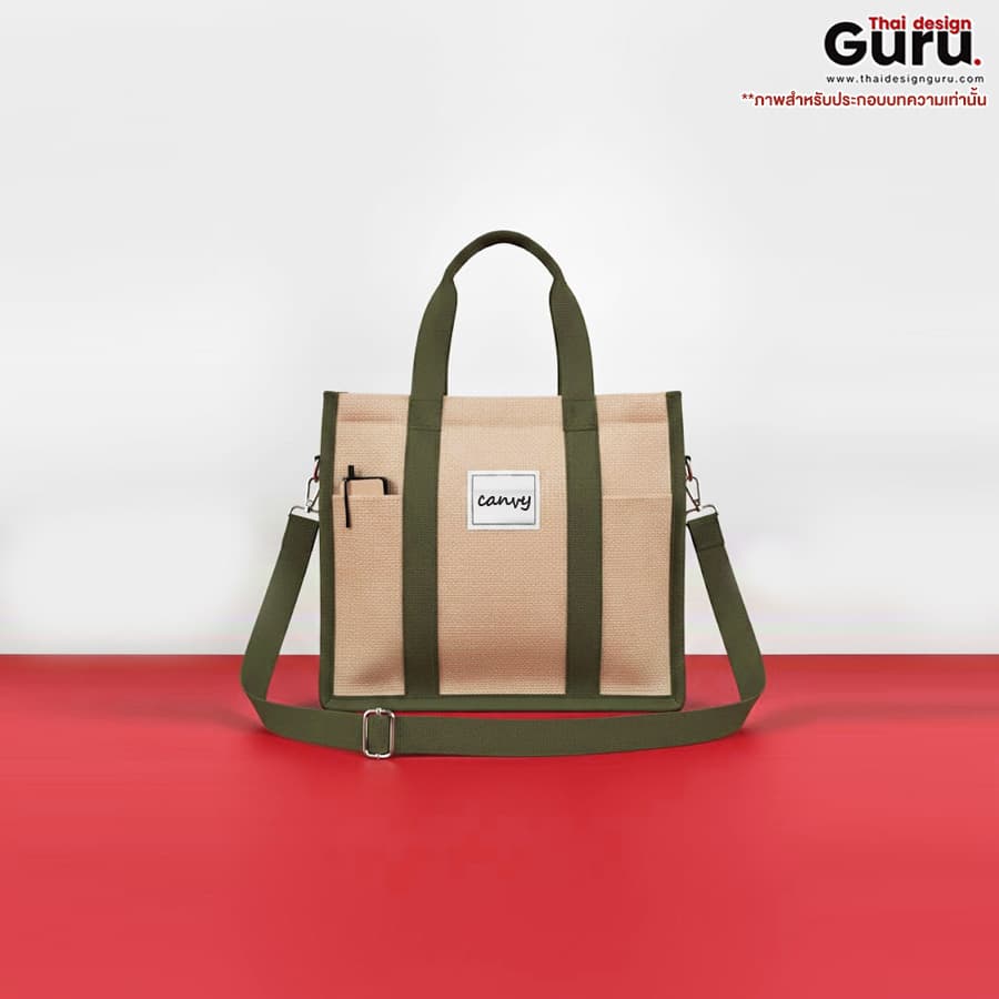 กระเป๋าผ้าแคนวาส กระเป๋า crossbody