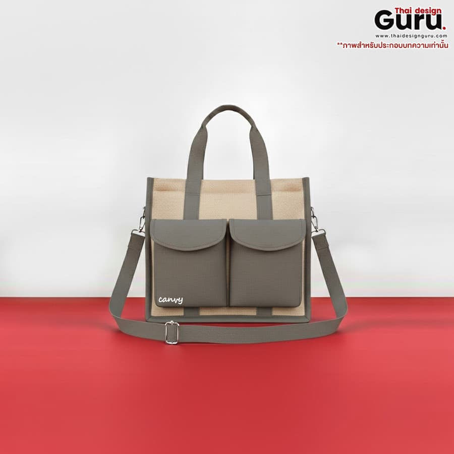 กระเป๋าผ้าแคนวาส กระเป๋า crossbody