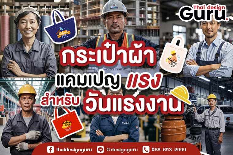 กระเป๋าแจกช่วงเทศกาล รับทำกระเป๋าแจกวันแรงงาน