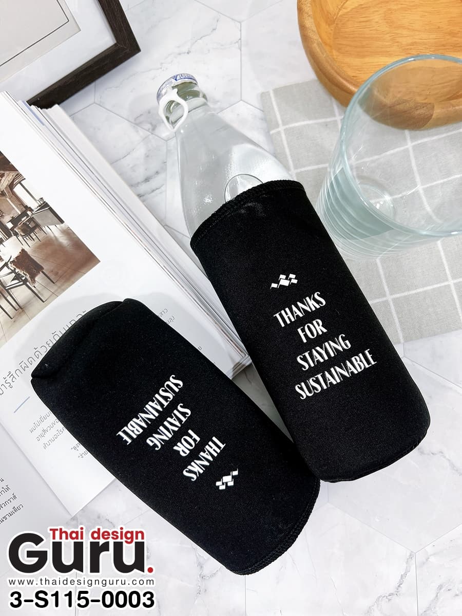 สั่งผลิตปลอกผ้าใส่ขวดน้ำสิงห์ ปลอกผ้าใส่ขวดน้ำสิงห์