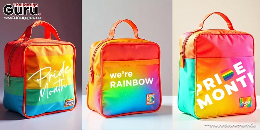 กระเป๋าผ้าสีรุ้ง ออกแบบกระเป๋าผ้า LGBTQ+