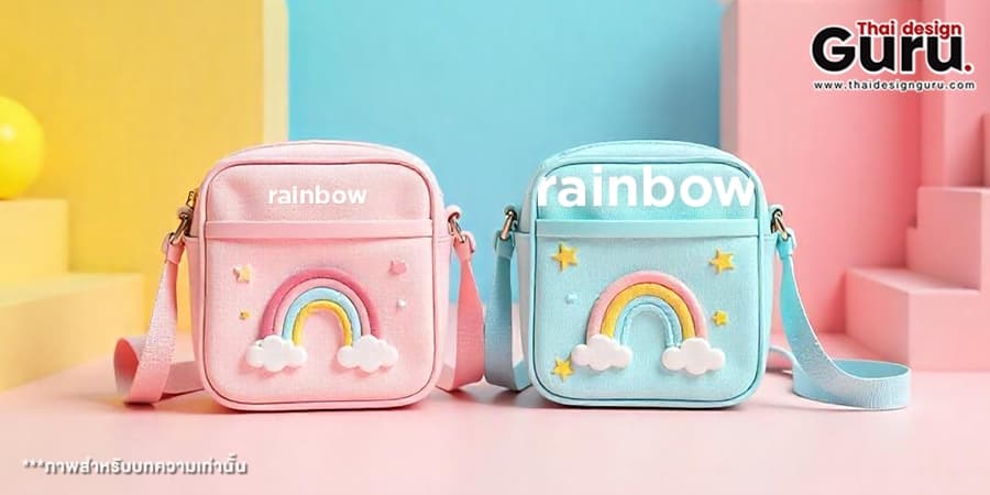 กระเป๋าผ้าสีรุ้ง ออกแบบกระเป๋าผ้า LGBTQ+