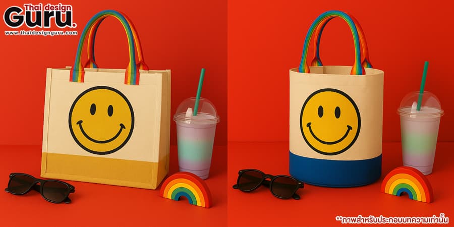 กระเป๋าผ้าสีรุ้ง ออกแบบกระเป๋าผ้า LGBTQ+
