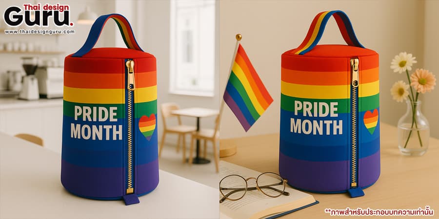 กระเป๋าผ้าสีรุ้ง ออกแบบกระเป๋าผ้า LGBTQ+