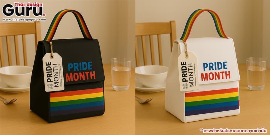 กระเป๋าผ้าสีรุ้ง ออกแบบกระเป๋าผ้า LGBTQ+
