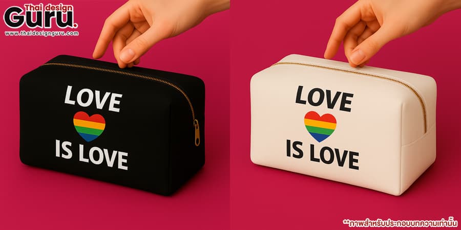 กระเป๋าผ้าสีรุ้ง ออกแบบกระเป๋าผ้า LGBTQ+