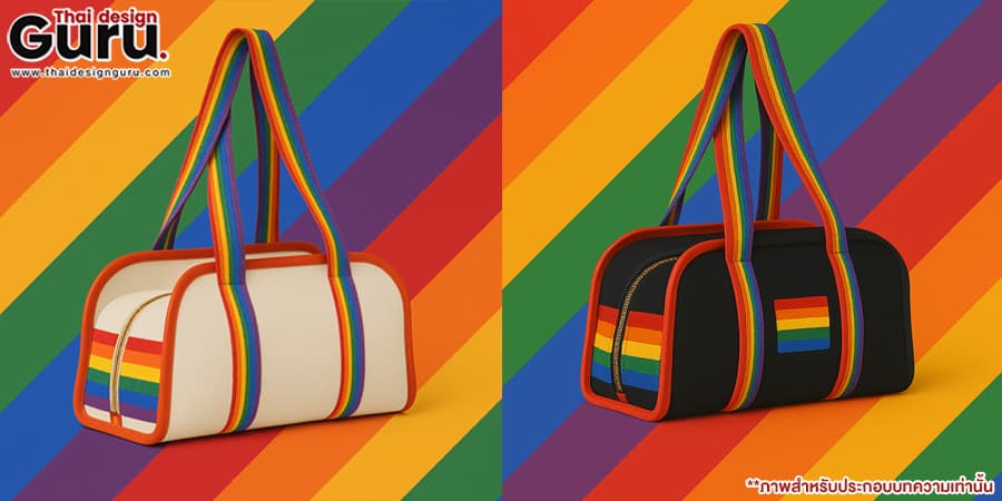 กระเป๋าผ้าสีรุ้ง ออกแบบกระเป๋าผ้า LGBTQ+