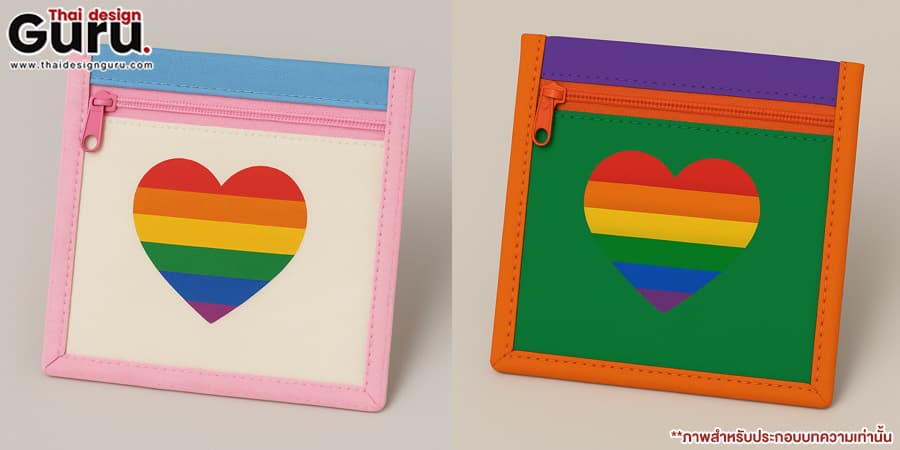 กระเป๋าผ้าสีรุ้ง ออกแบบกระเป๋าผ้า LGBTQ+