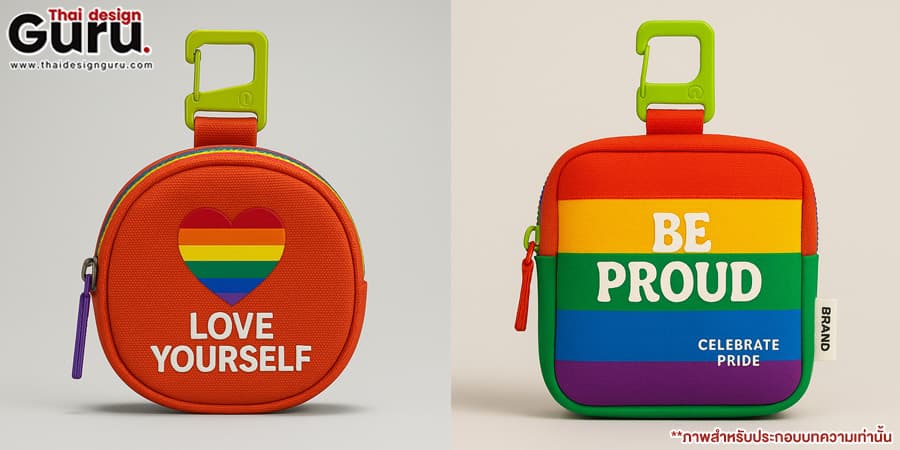 กระเป๋าผ้าสีรุ้ง ออกแบบกระเป๋าผ้า LGBTQ+