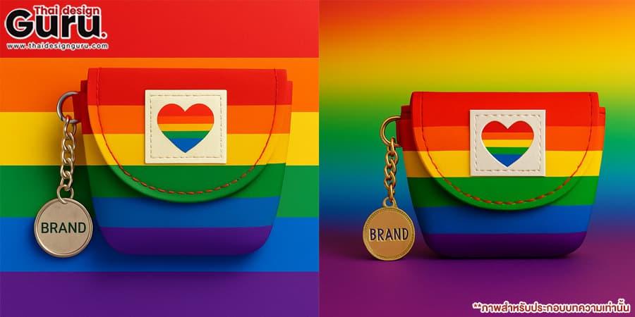 กระเป๋าผ้าสีรุ้ง ออกแบบกระเป๋าผ้า LGBTQ+