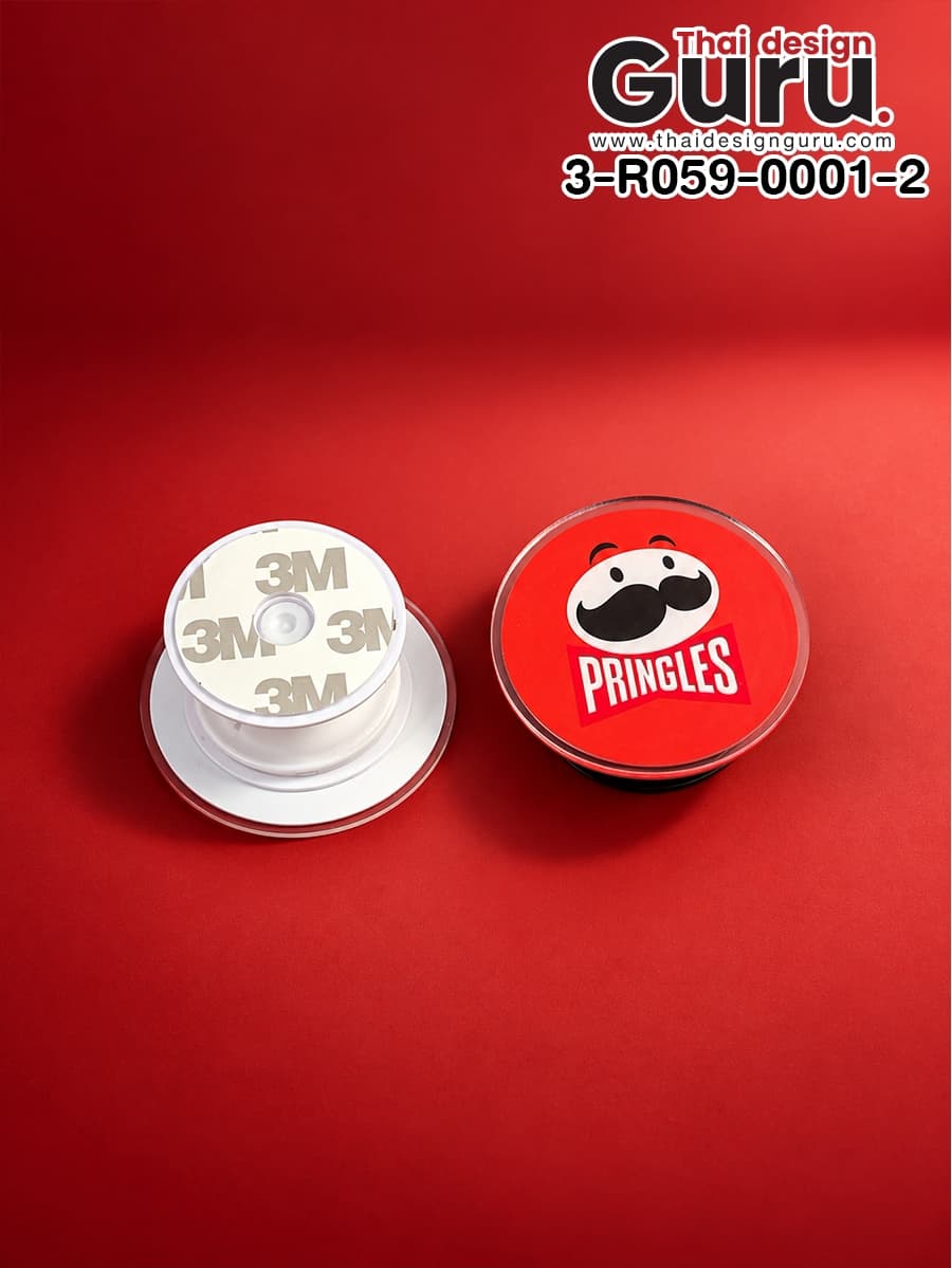 สั่งผลิต GRIPTOK อะคริลิคทรงกลมสีขาว-แดง GRIPTOK อะคริลิคทรงกลมสีขาว-แดง