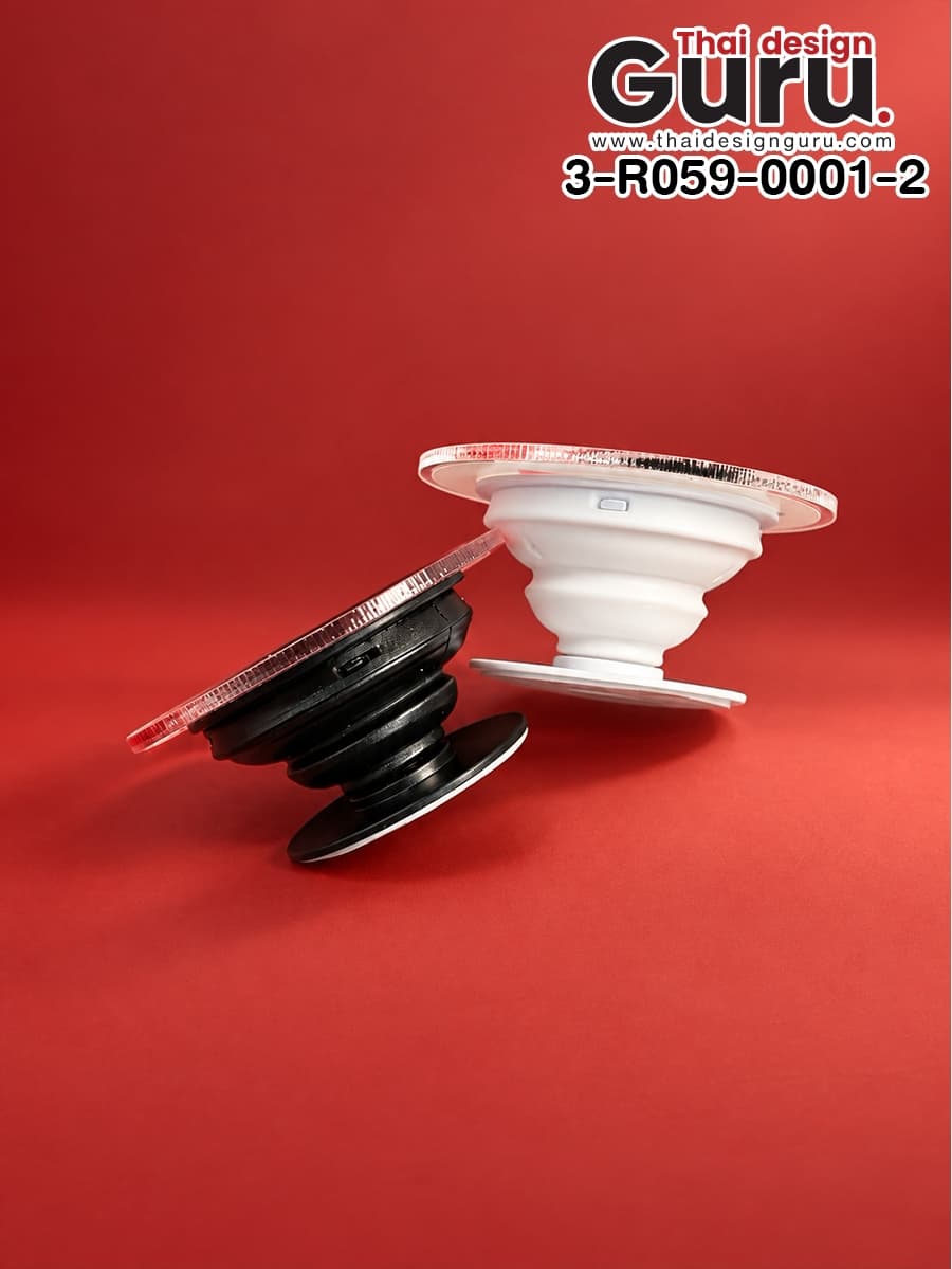 สั่งผลิต GRIPTOK อะคริลิคทรงกลมสีขาว-แดง GRIPTOK อะคริลิคทรงกลมสีขาว-แดง