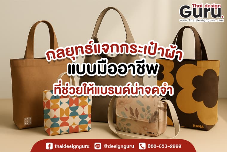 กระเป๋าผ้าของพรีเมียม แจกถุงผ้าอย่างมืออาชีพ