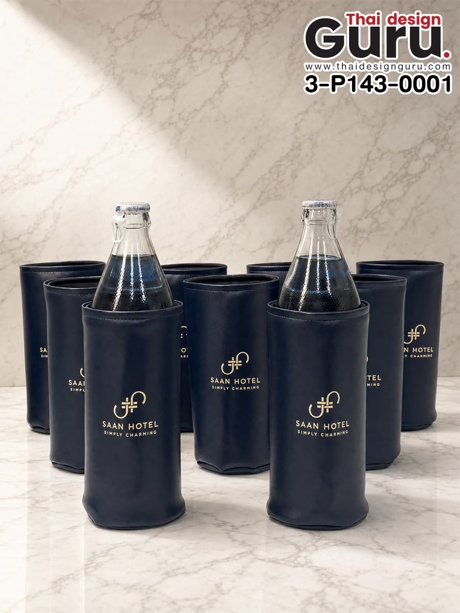 สั่งผลิตปลอกใส่ขวดน้ำ หนัง PU ปลอกใส่ขวดน้ำ หนัง PU